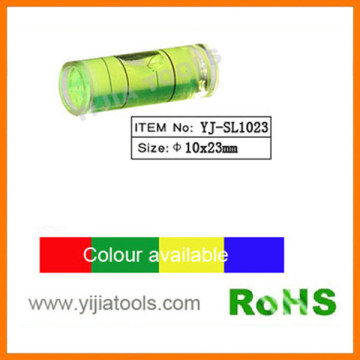 Yijiatools cylinder plastic bubble level YJ-SL1023